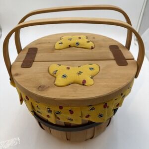 BASKET SEWING CRAFTS BEAUTIFUL  WEAVE TYPE  HANDY WORK BUTTERFLY